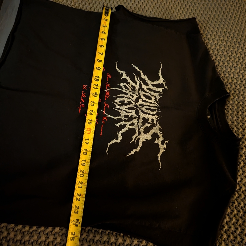 Darc Sport Wolves Forever Black Graphic T-Shirt Cutoff Tank - Picture 6 of 6